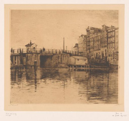 View of the Kraansluis in Amsterdam