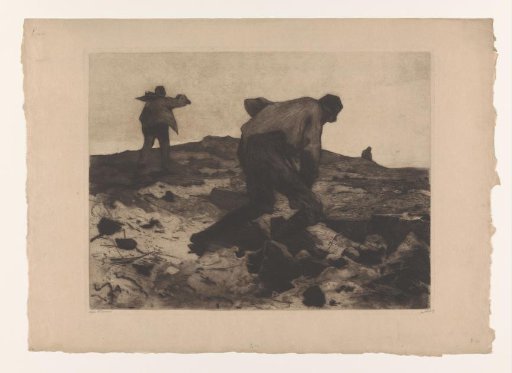 Farm labourers on the heath
