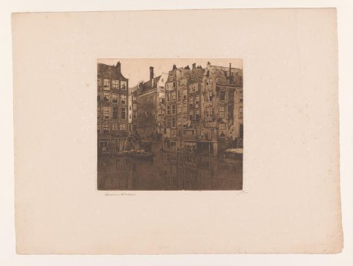 View of the Oudezijds Kolk in Amsterdam