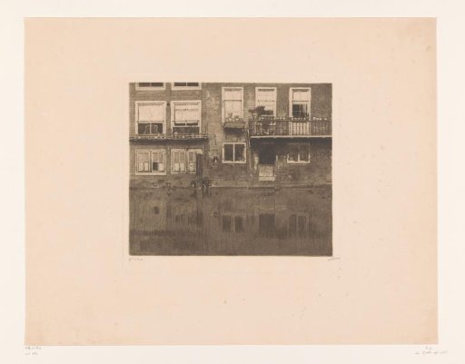 Rear facades of Voorstraat 407 and 409 in Dordrecht