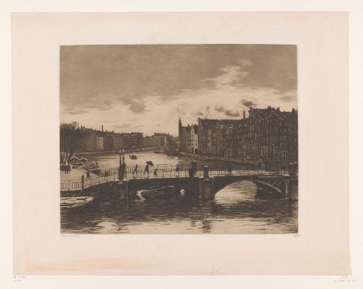 View of the Binnen-Amstel in Amsterdam