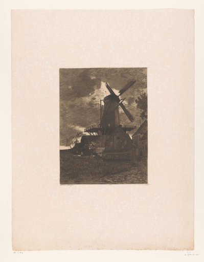 View of the corn mill in Wijk bij Duurstede