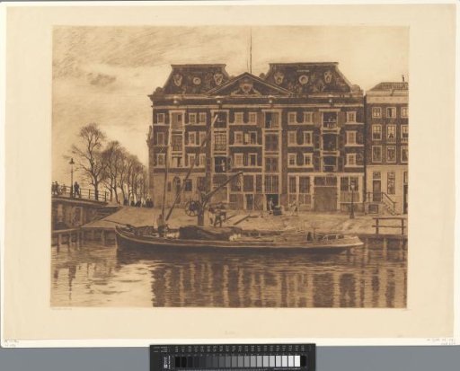 View of the Facade of the West India Company Warehouse from the Oudeschans