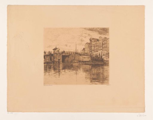 View from the Waalseilandsgracht of the Kraansluis