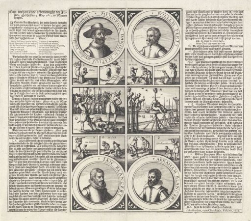 Execution of Henricus Slatius, Willem Perty, and Jan and Abraham Blansaert, 1623