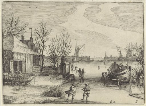 Shipyard on a Frozen Canal