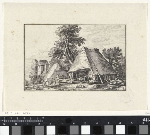 Farmhouse among the trees