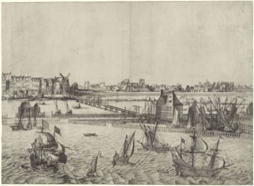 View of Amsterdam, from the IJ (plate IV)