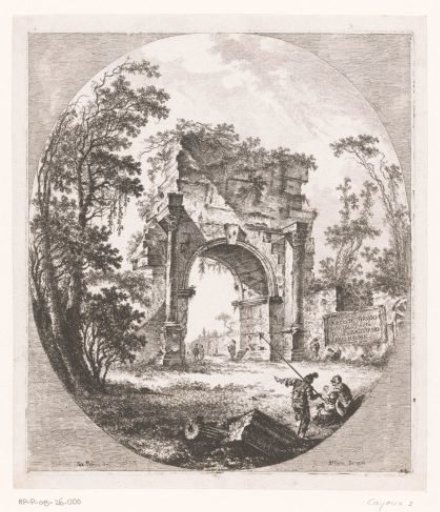 View of the Arch of Drusus