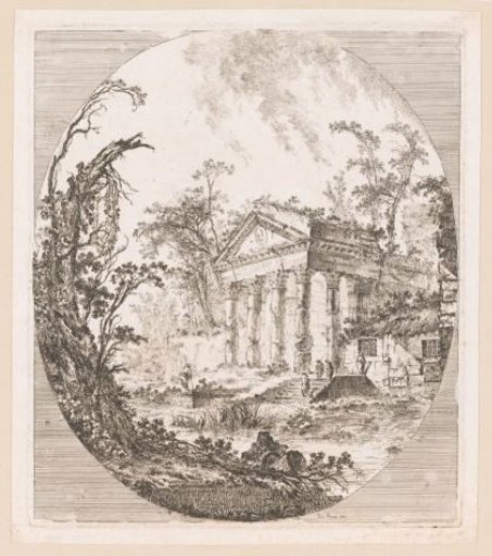 View of the Temple of Augustus