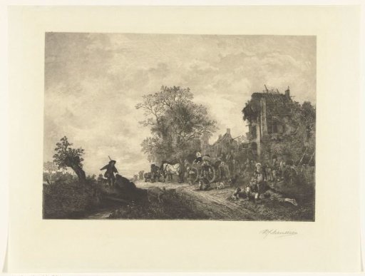 Peasants in front of an inn