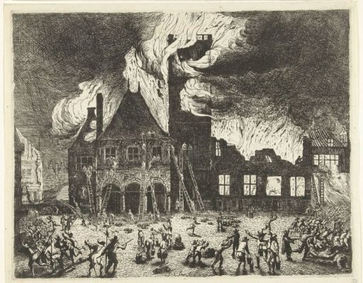 The Fire in the Old Town Hall of Amsterdam, 1652