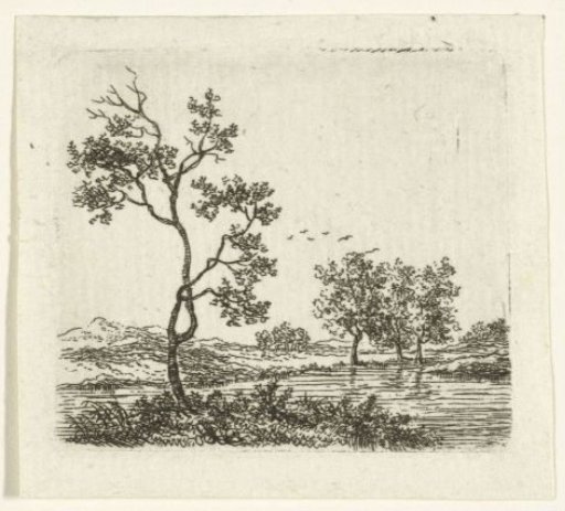 River Landscape with Trees