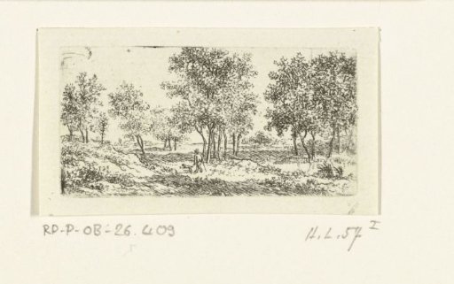 Landscape with a Strolling Man and a Dog