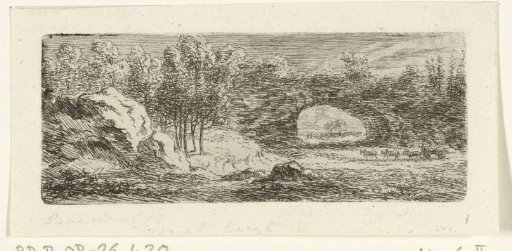 Rocky landscape with a natural bridge
