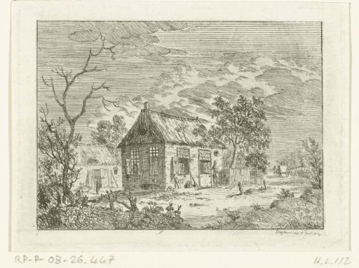 Man in front of a house door