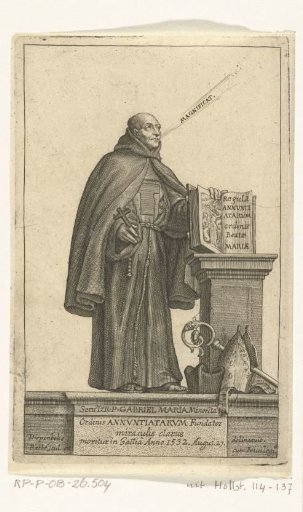 Franciscan friar Gabriel Maria celebrating mass
