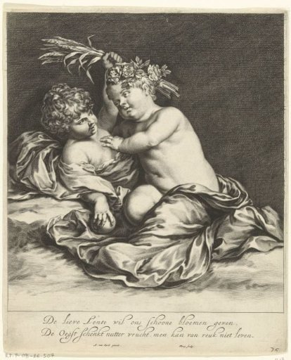 Two playing children: Spring and Autumn