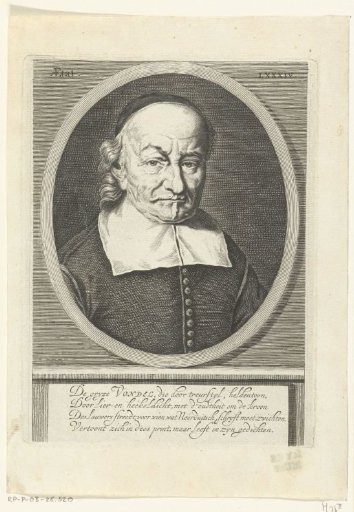 Portrait of Joost van den Vondel at the age of 84