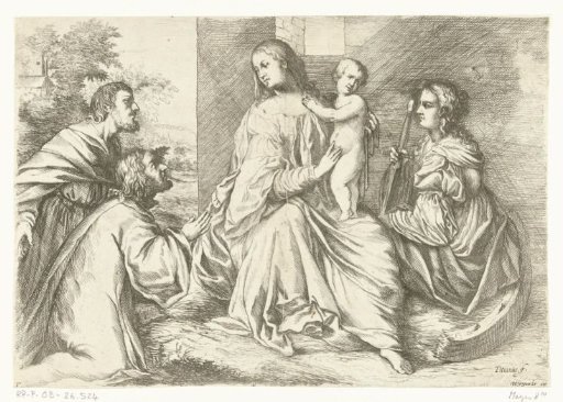 Mary with Christ and Saint Catherine of Alexandria