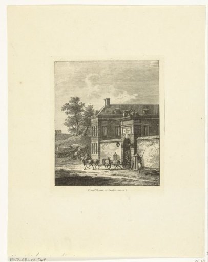 Gate of a fort with a carriage