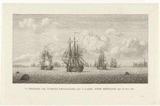 Fore powder magazine of ship Rhijnland explodes on 20 October 1783