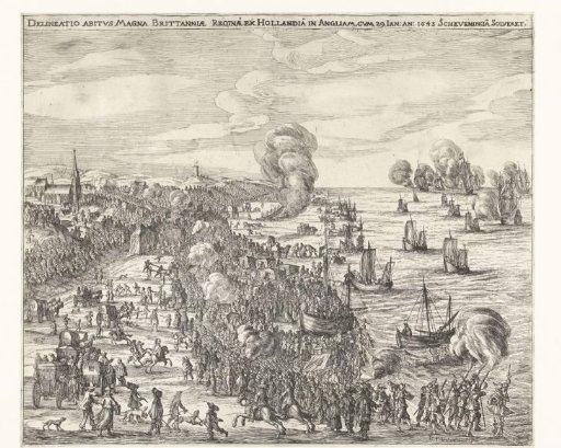 Departure of Queen Henrietta Maria from Scheveningen to England, 1643