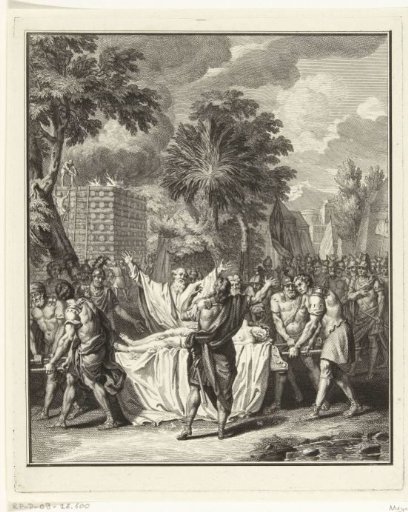 Telemachus brings Hippias' body home