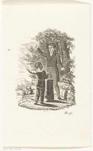 Boy Asking for Alms from a Man