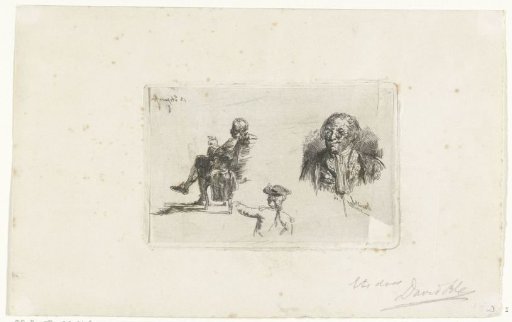 Study sheet with three figures