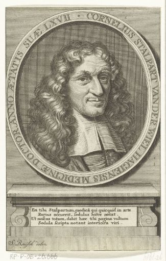Portrait of physician Cornelis Stalpart vander Wiel