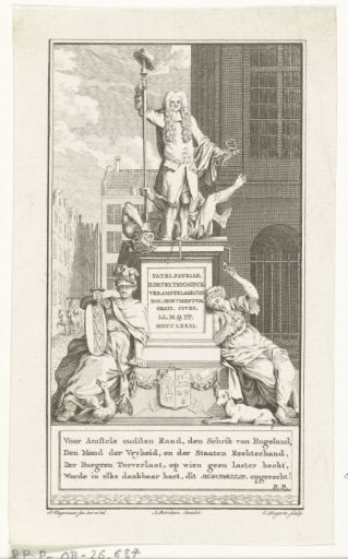 Monument for the Amsterdam Mayor Egbert de Vrij Temminck
