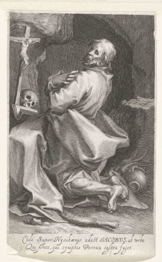 Saint James of Nisibis as a hermit