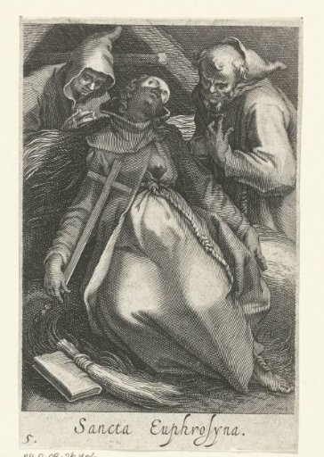 Saint Euphrosyna of Alexandria as a hermitess