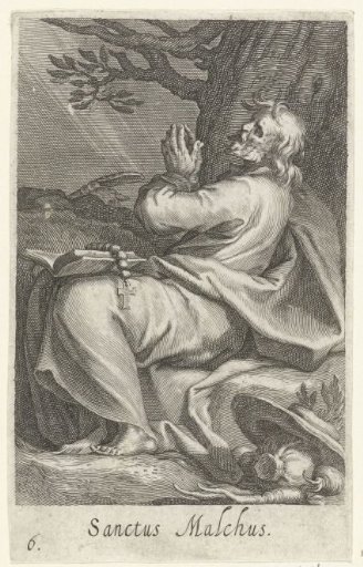 Saint Malchus of Chalcis as a hermit