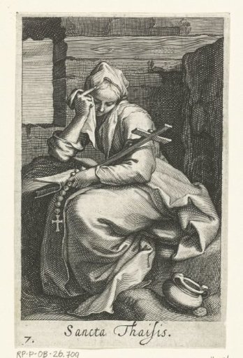 Saint Thaïs of Alexandria as a hermitess