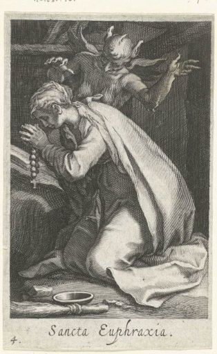 Saint Euphrasia of Constantinople as a hermitess