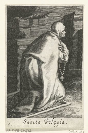 Saint Pelagia of Antioch as a hermitess