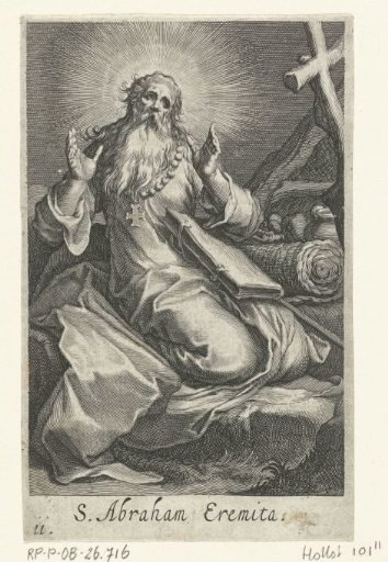 Saint Abraham of Edessa as a hermit