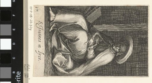 Saint John of Lycopolis as a hermit in his cell