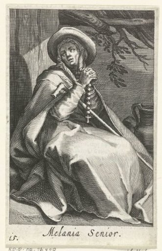 Saint Melania the Elder as a hermitess