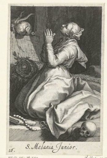 Saint Melania the Younger as a hermitess