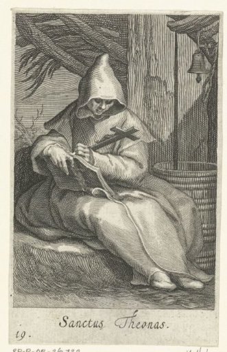 Saint Theonas as a hermit