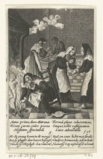 Woman finds the unbroken host among the ashes