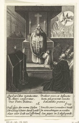 Priest leads a funeral service and celebrates the eucharist