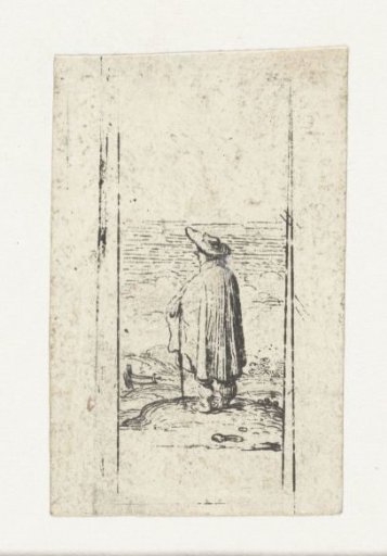 Standing man in a landscape