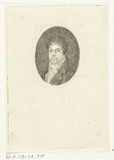 Portrait of J. Gazel, in an oval