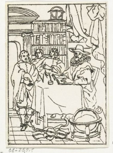 Scholar in a study