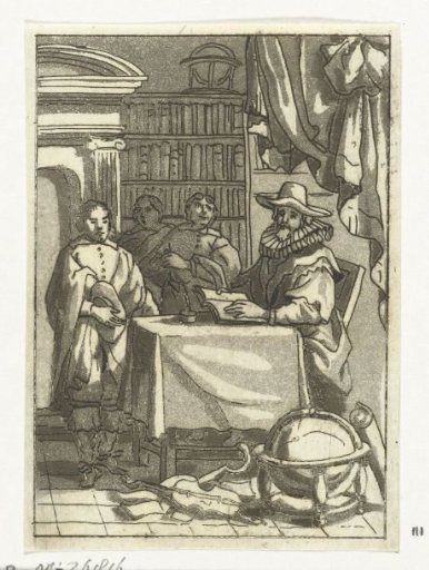 Scholar in a study
