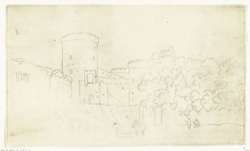 Wall of a Fortress with Towers